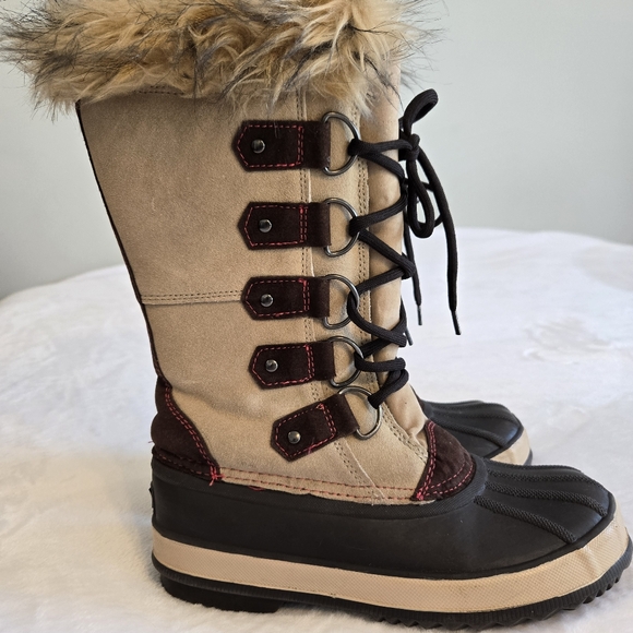 Athletech Women's Thermolite Lined Faux Fur Mid Calf Winter‎ Snow Boots 6 - Picture 1 of 16